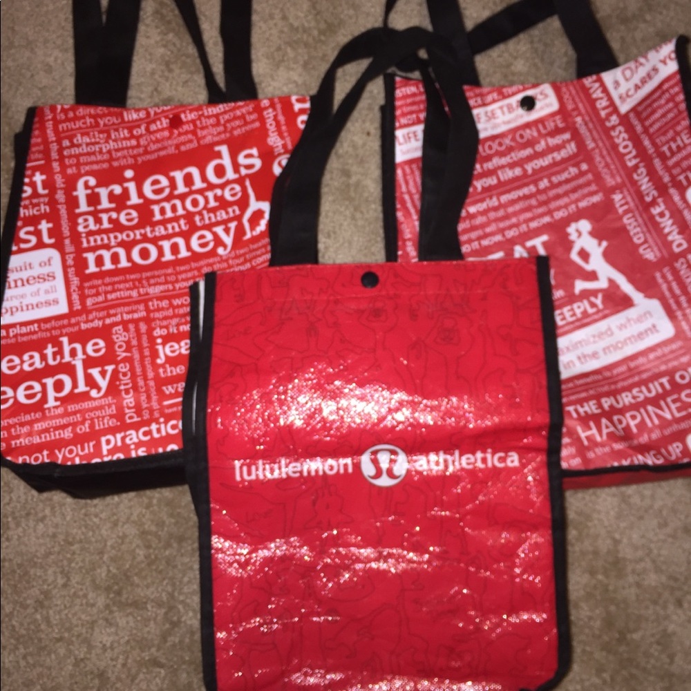 Set of 3 Lululemon bags